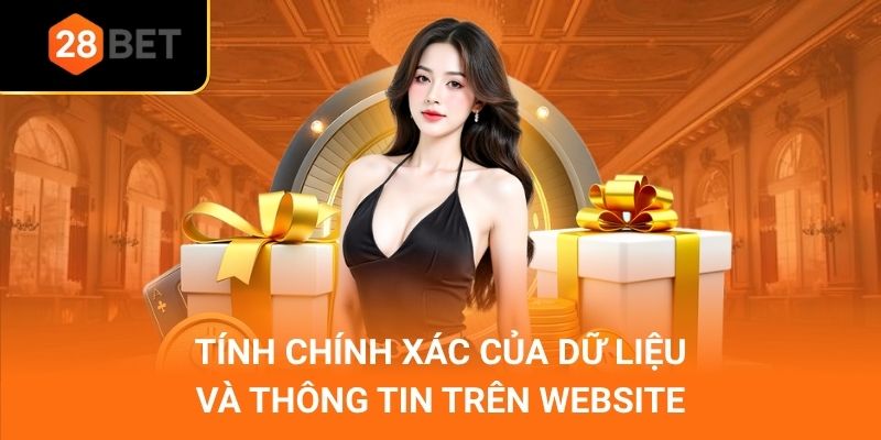 Tính chính xác của dữ liệu và thông tin trên website